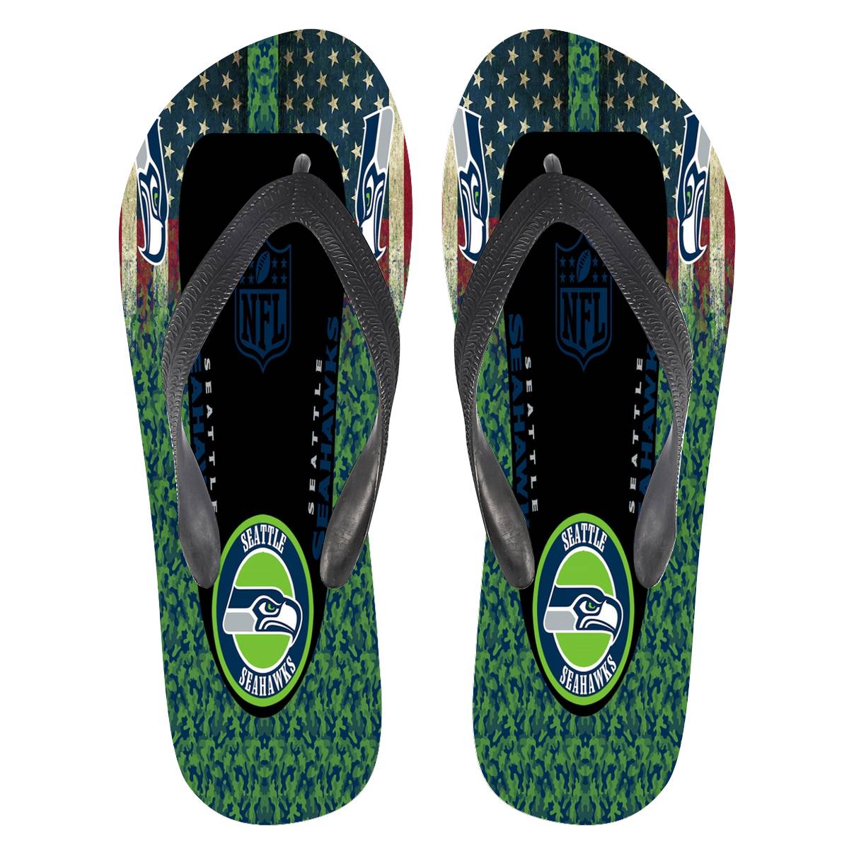 All Sizes Seattle Seahawks Flip Flops 001 All Sizes Seattle Seahawks Flip Flops 001